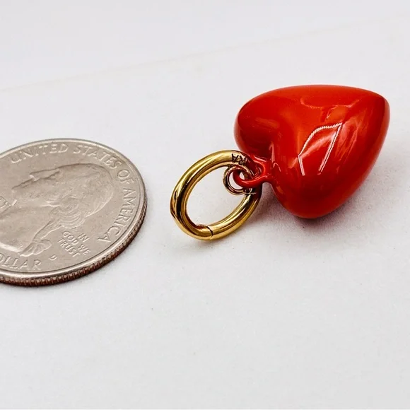 ROXANNE ASSOULIN The Mini Puffy Heart Charm in Red firm price - Picture 16 of 16